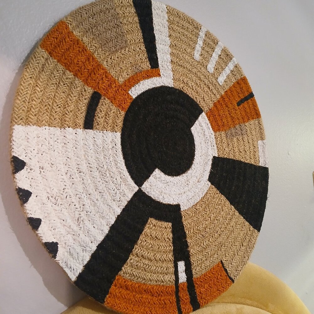 Handmade Rattan Wall Decor - Picture 4 of 5